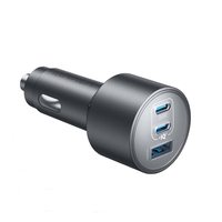 Anker 3-Port USB-C Car Charger Ultra-Compact 167.5W Max Fast Charger for iPhon 16 MacBook Pro/Air for Samsun S24/S23 iPad Pro