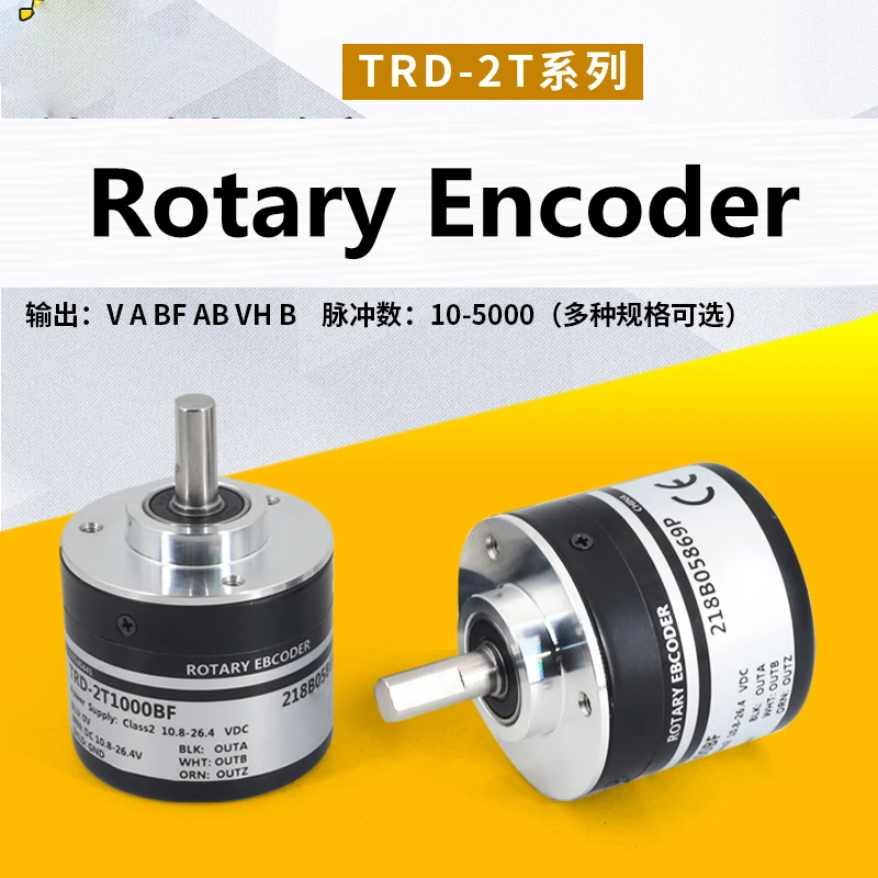 Rotary Encoder TRD-2T1000BF 2T360V 2T1024A 2T2000B Output AB VH V A Pulse Rotary Encoder DC 5V-30V