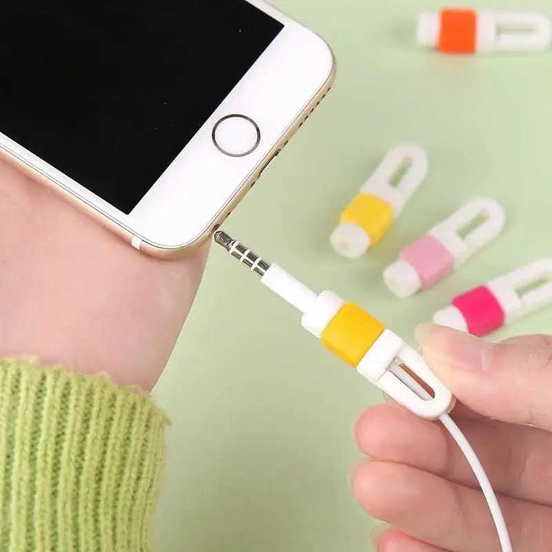 충전기 케이블 보호기 휴대폰 코드 보호기 남성 여성을 위한 유연한 전자 와이어 보호 도구 관리 주최자