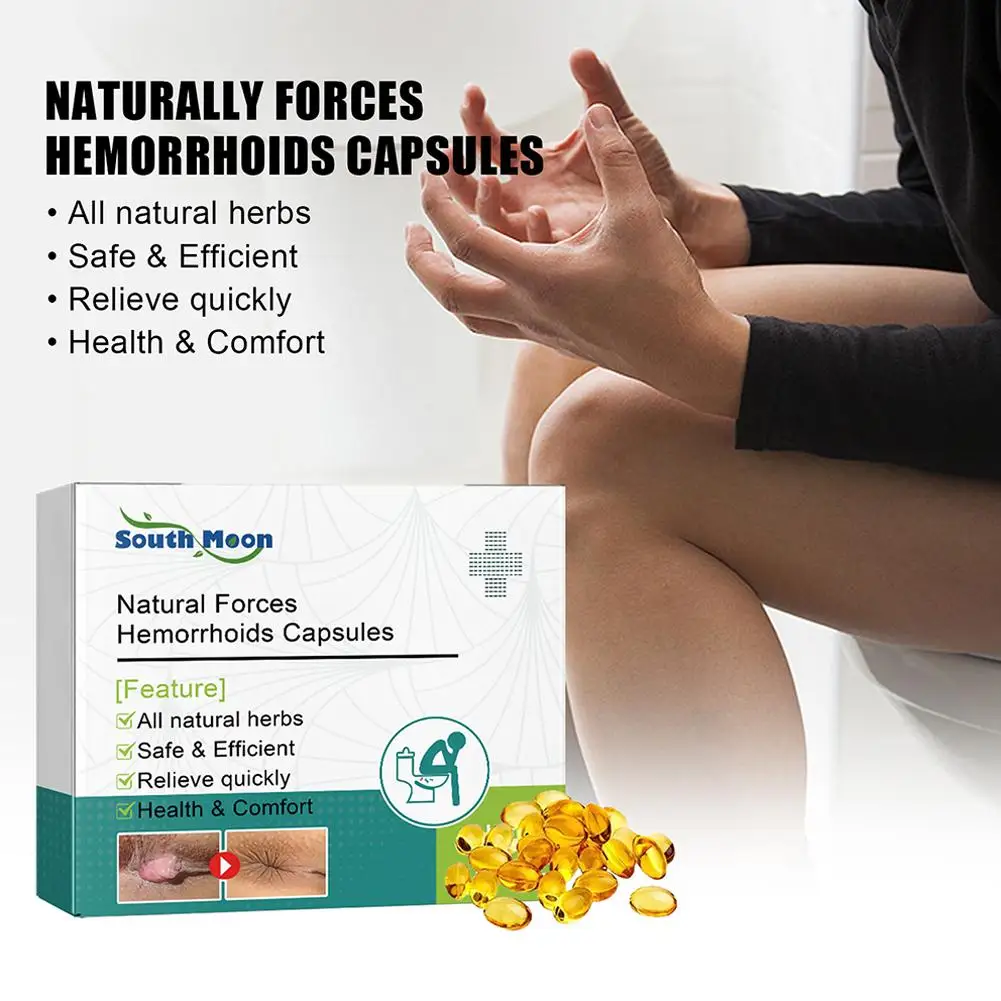 Natural Herbal Strength Hemorrhoid Capsules Internal Piles Famous Care Anal External Chinese Fissure Ancient Medicin J8x4