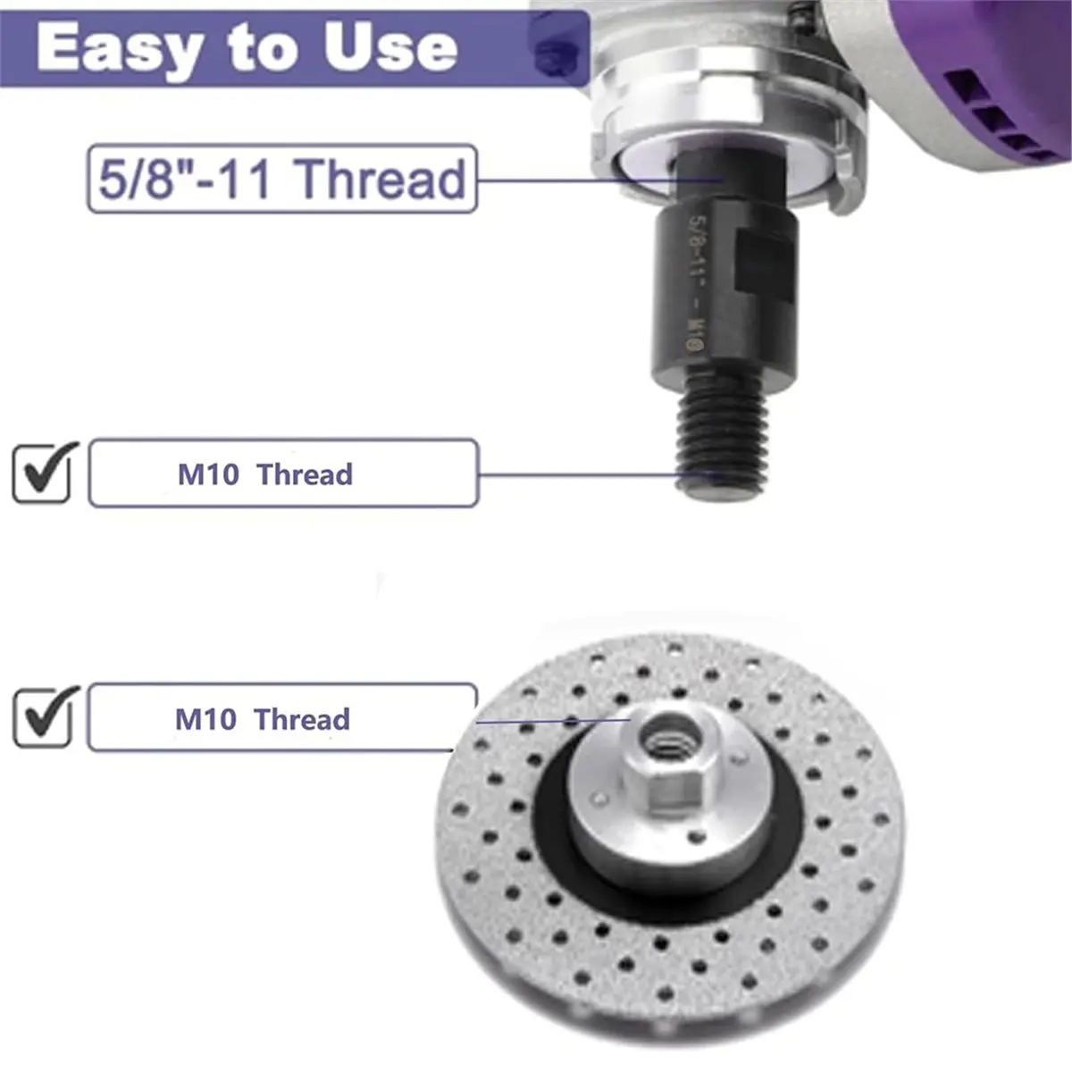 Best sales 2026 Angle Grinder Thread Adapter Set for Universal Tool Compatibility, 5/8