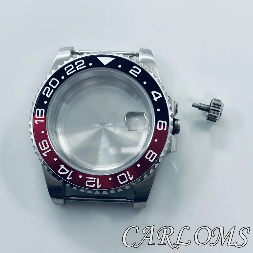 TOP 40mm ETA2824 PT5000 NH34 NH35 NH36 NH70 NH72 4R35 4R36 Movement GMT Aluminium Bezel Sapphire Glass Watch Case