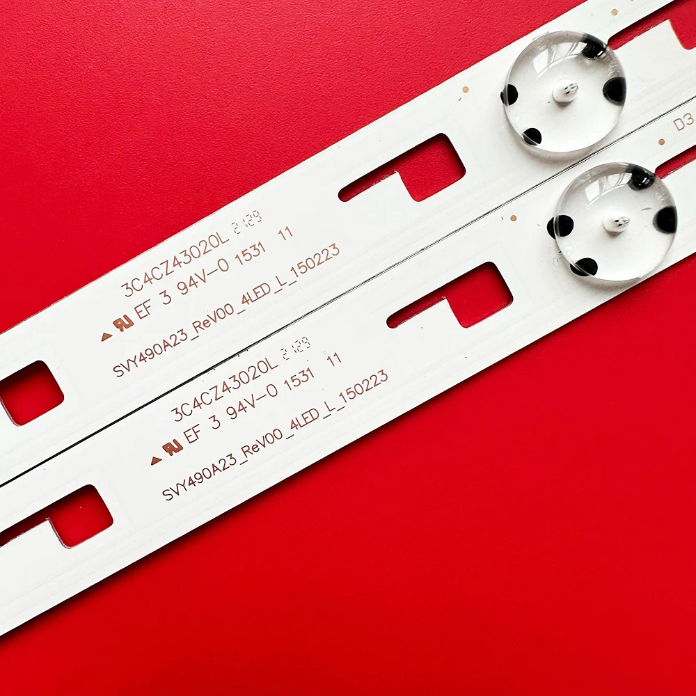 แถบไฟแบคไลท์ LED 1/3TV SVY490A23_REV00_5LED_L R สำหรับ KD-49X8005C KD-49XD7005 KD-49XD7004 KD-49XD7005 SYV4951 SYV4942