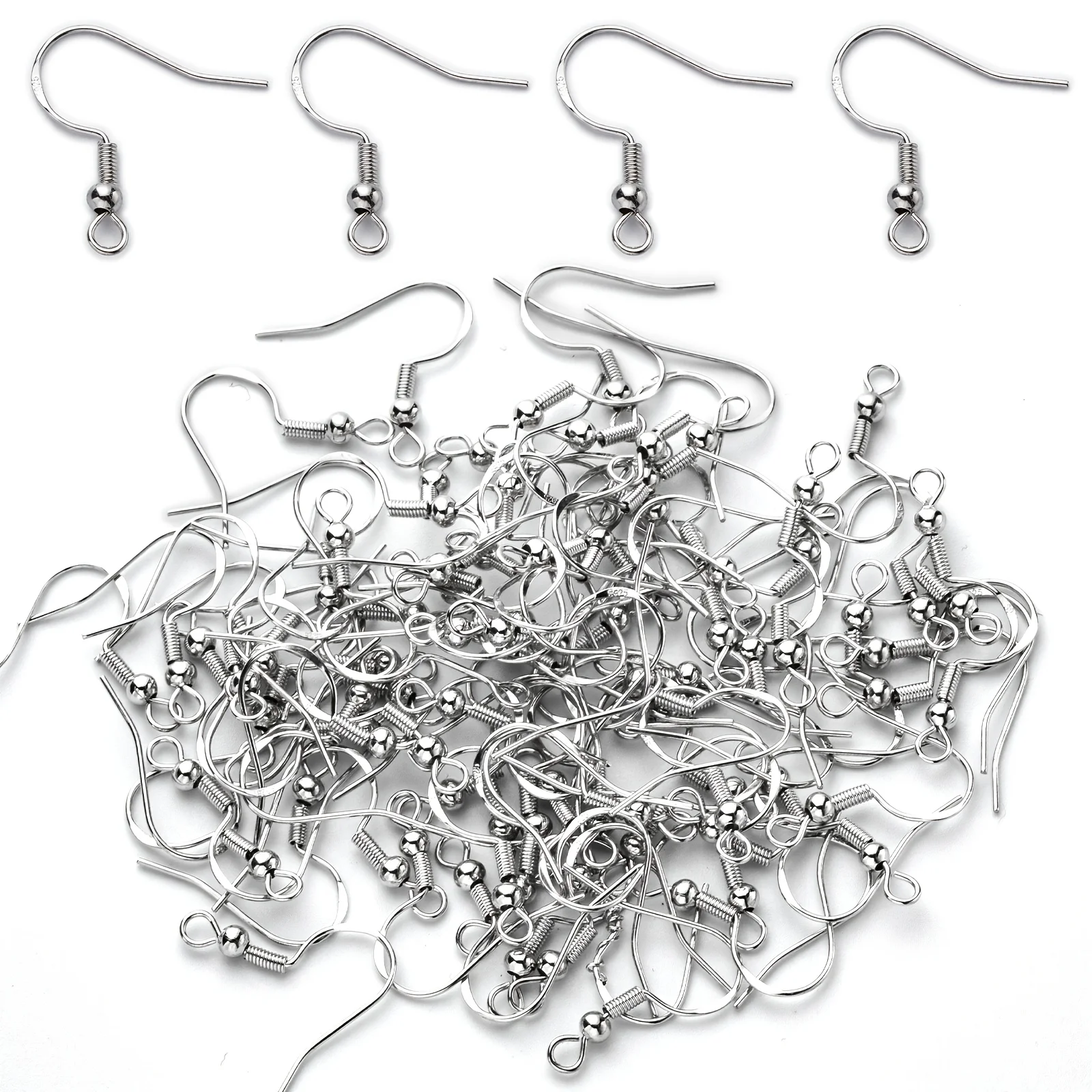 Jewelry Making With Copper Wire - 20pcs/50pcs Pengait Anting Bentuk Bola, Pengait