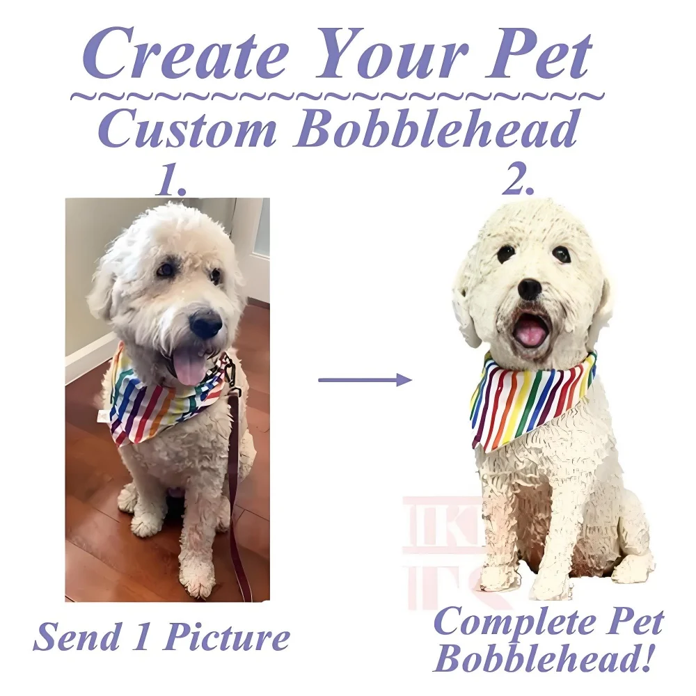 

Custom pet bobblehead, dashboard nodding dog, custom dog bobblehead, gift for pet owners