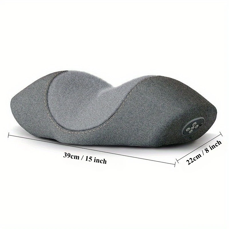 MEICARE 1pc USB Rechargeable Electric Massage Pillow with 4 Adjustment Modes, Ergonomic Design for Neck & Shoulder Relief