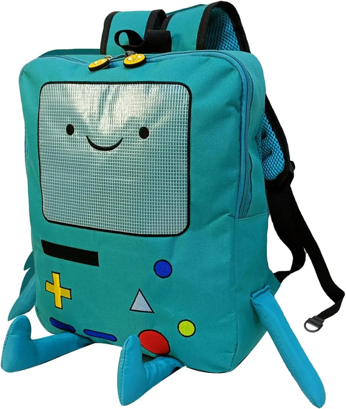 IBSLBMO Cute Cartoon Backpack Casual Travel Green Anime Bag Finn Jake Adventure Trip Breathable Portable Lightweight Backpack