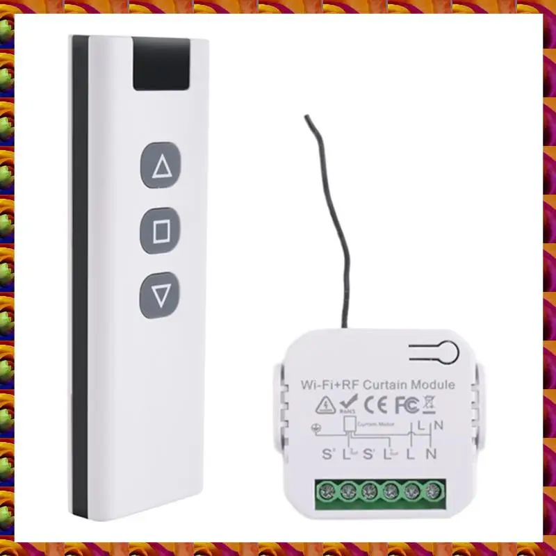 

BTCL Tuya Smart Life Wi-Fi 433 МГц переключатель жалюзи с радиочастотным пультом дистанционного управления для управления электрическими рольставнями, 1RE