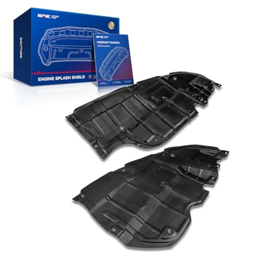 

Engine Splash Shield Front Lower Under Cover Compatible with 2007-2012 Lexus ES350 2PCS