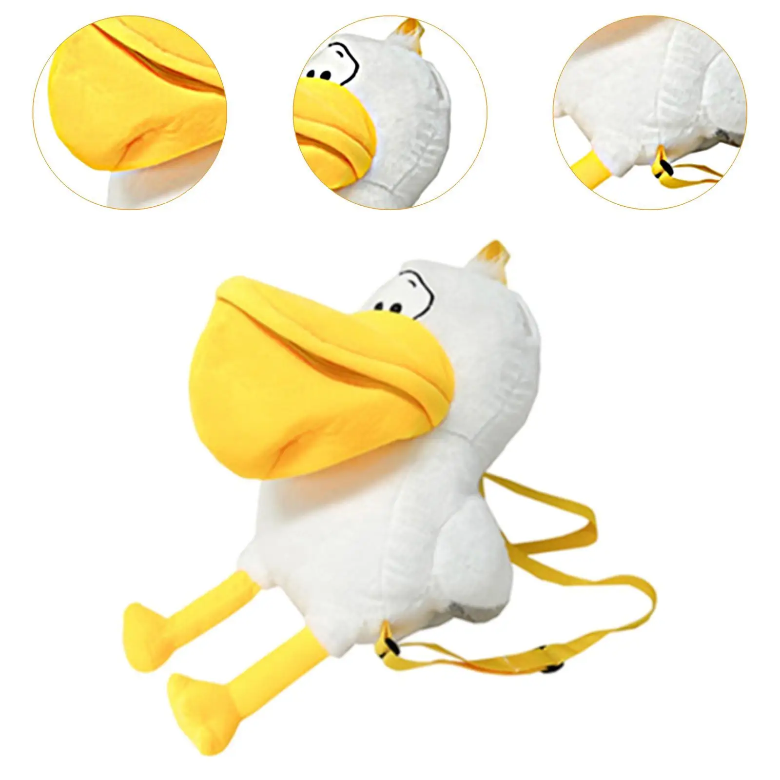 Plush Bird กระเป๋าเป้สะพายหลังน้ําหนักเบากระเป๋าลําลองสําหรับผู้ใหญ่ผู้หญิงวิทยาลัย