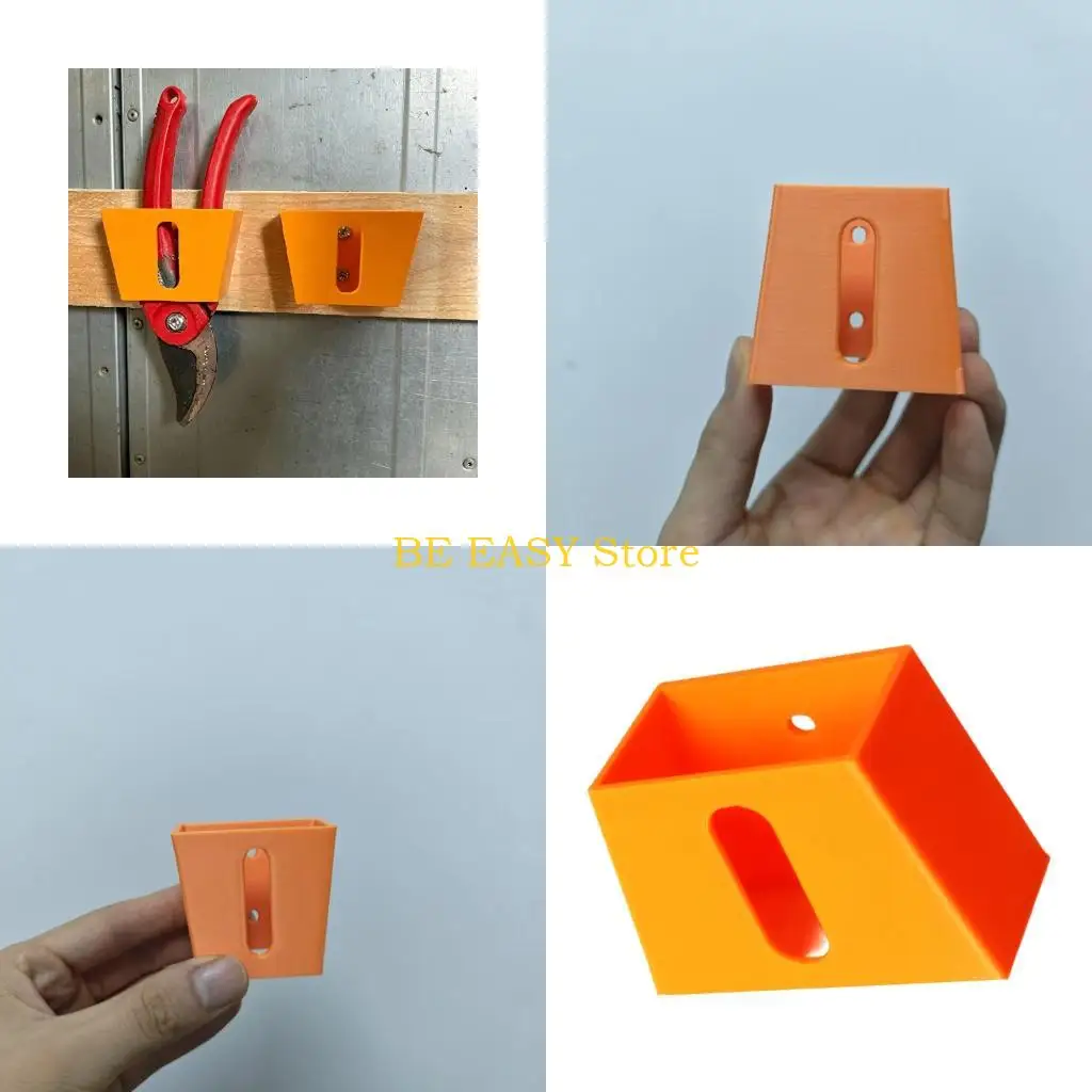 E28F Bright Color Plastic 3D Print Tool Holder Brackets For Securing Tool Small Items