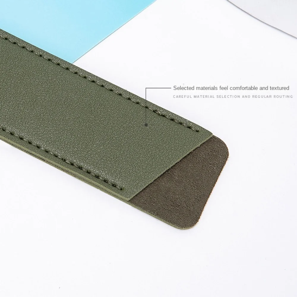 Pen Protection Cover PU Leather Leather Pencil Bag Holder Handmade Soft Vintage Pen Sleeve Pouch Exquisite Accessories
