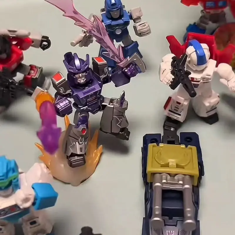 New Blokees Transformers Defender Version Wave 5 White Blade Dawn Mini Blind Box Transformers Authentic Buildable Toy Gift