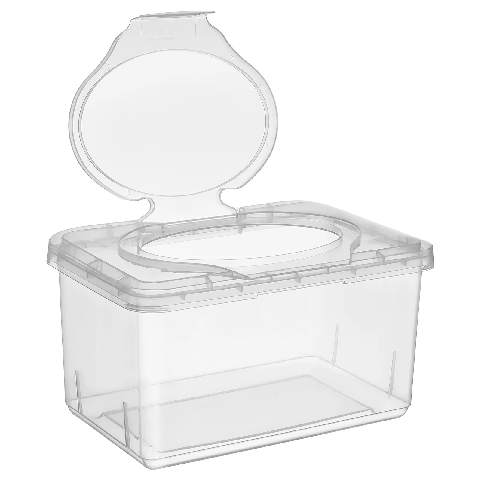 Scatola per salviette per bambini da 3 pezzi Contenitore trasparente per riporre il supporto Pratico uso per l'auto per l'home office Scatola per salviette per bambini dal design compatto