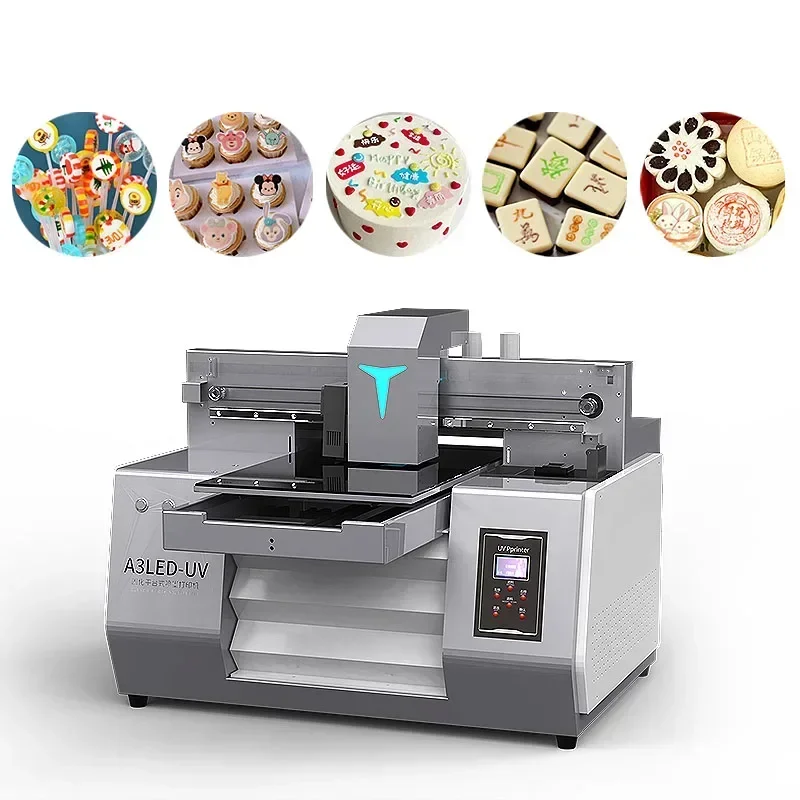 Impresora UV A3 personalizada del fabricante para máquina de impresión de imágenes alimentarias en pasteles y chocolates