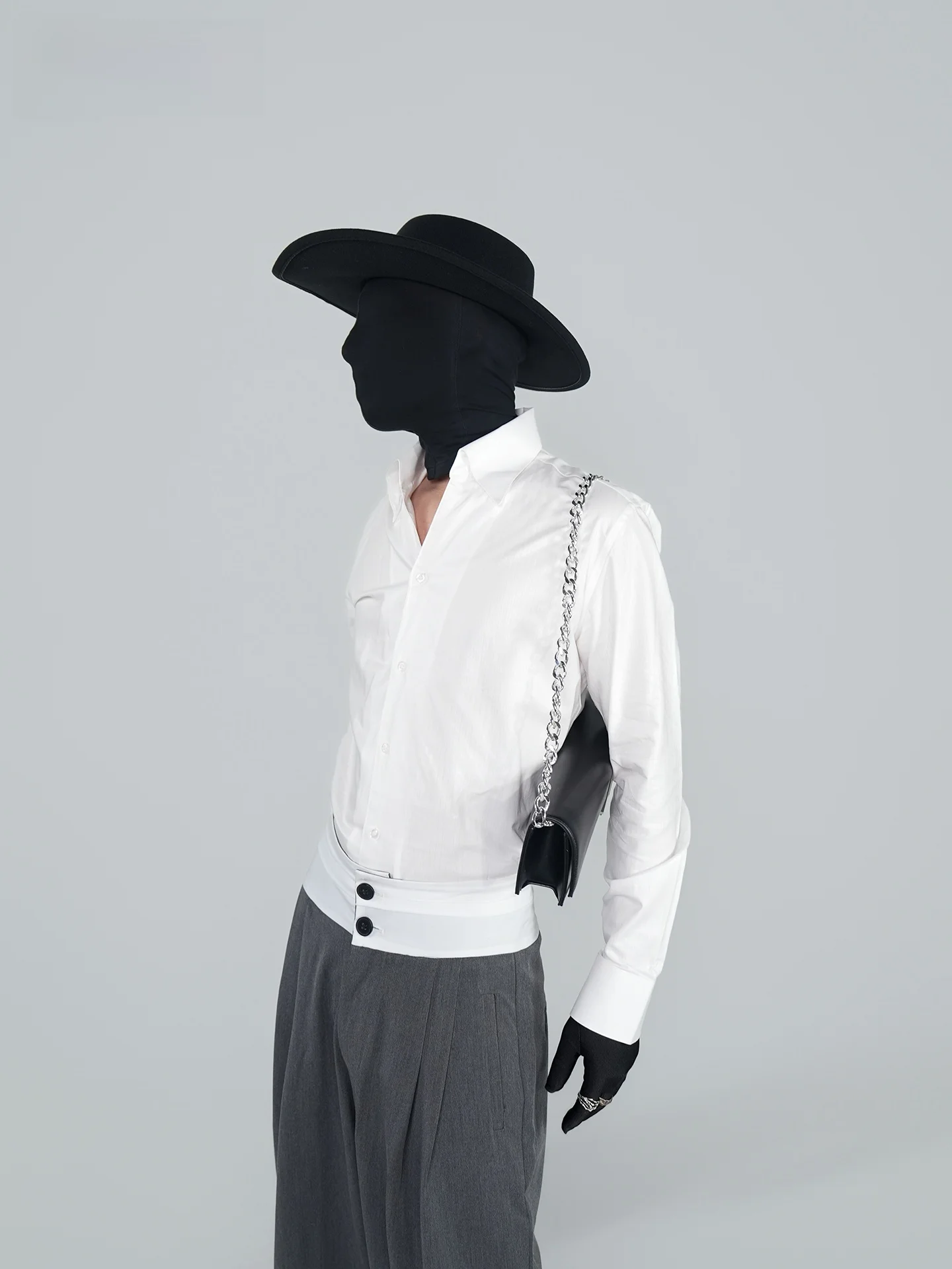 

VE2 Luxury Long Sve Men's irt V-Ne Non-Ironed Faionable Base Layer irt Stand Fit Cotton Polyester Blend Workwear