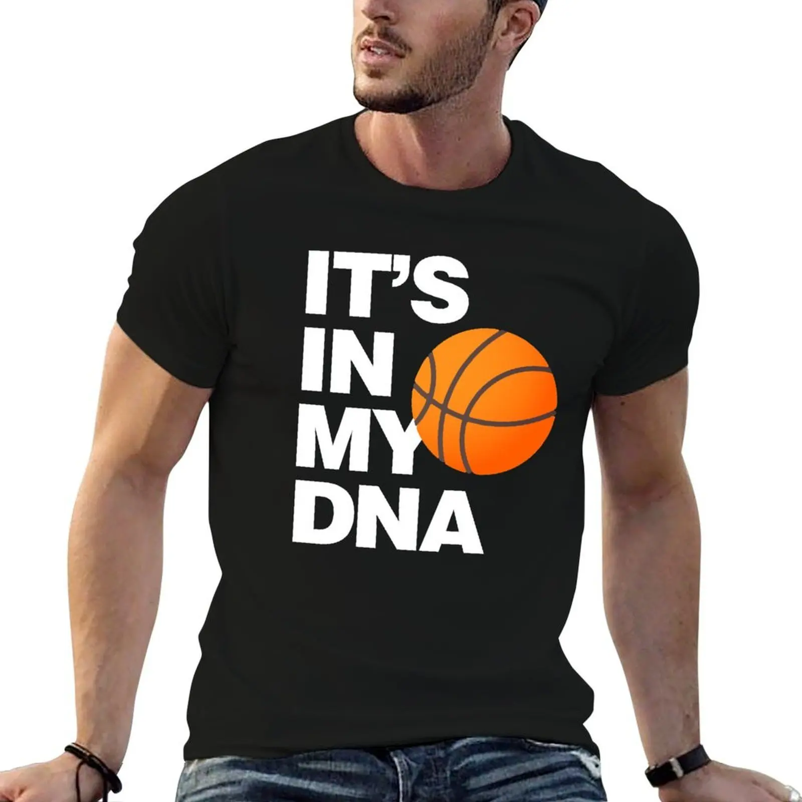 

Basketball it is in My Dna T-Shirt t shirts for man graphic vintage funny t shirts man t shirts for man graphic tees T-shirt