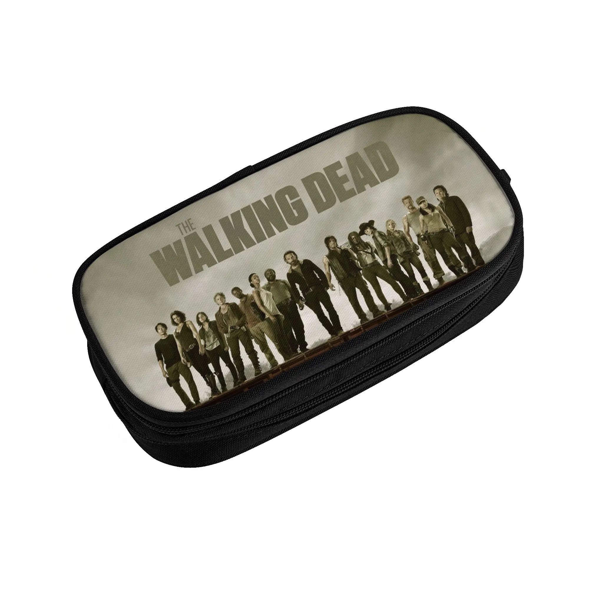 The Walking Dead Kawaii Pencil Case Boy Girl Large Capacity Horror Zombie TV Show Pencil Pouch Student School