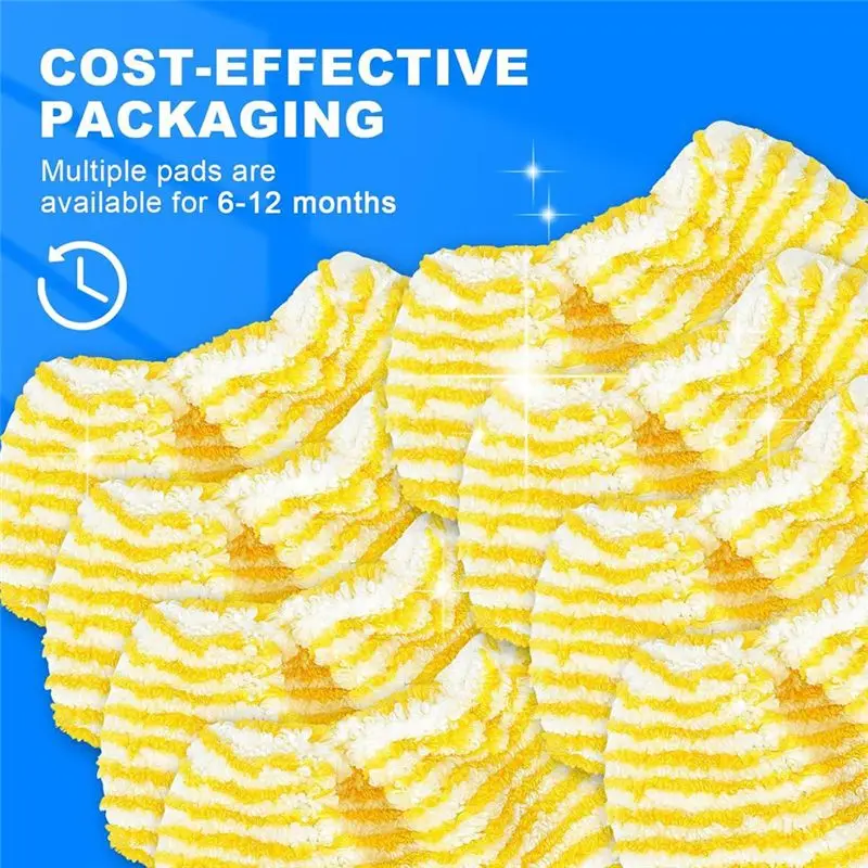 

AC76-8Pcs Steam Cleaner Microfibre Cloths For Karcher Steam Cleaner Accessories Replacement Cover Cloths For Hand Steam Cleaners