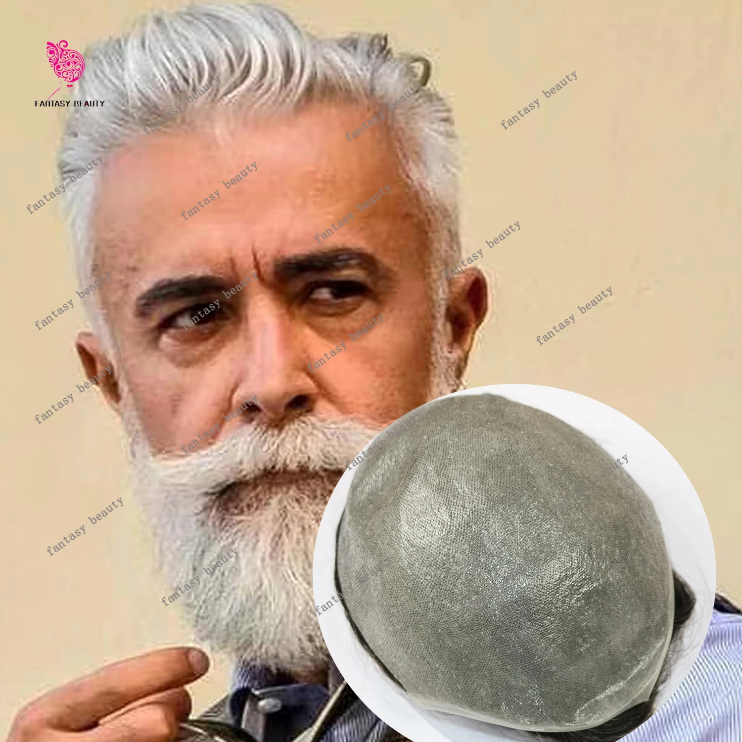 

Ультратонкая кожа 0,02 мм, плотность 80%, белый, серый, 1b80 565 # Человеческие волосы, мужские силиконовые парики, протезы для волос, необнаружимые натуральные волосы