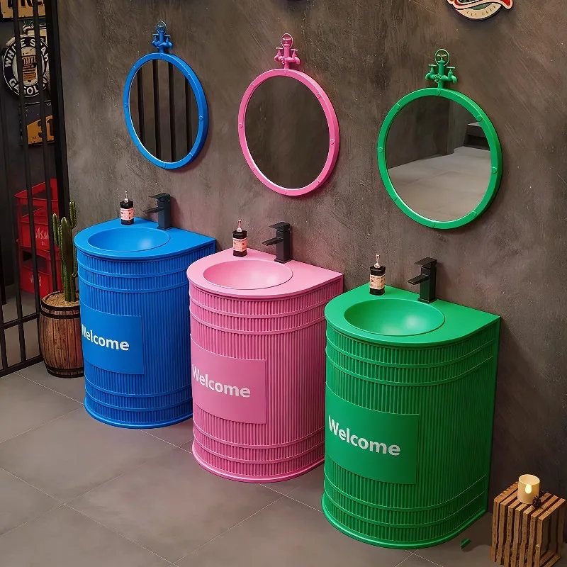 Column wash basin, container floor wash basin, color wash basin