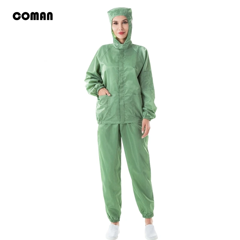 

Anti static clothing split type hooded dust-free clothing, integrated dust-proof coat, workshop food cleaning clothing set