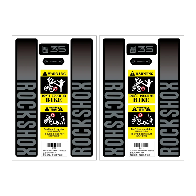 ملصق شوكة الدراجة الجبلية Rockshox XC35 - ملصق تعليق أمامي لجزء تخصيص ملحقات ركوب الدراجات المتينة #5