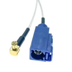 RG316 Blue Fakra C female to MCX Male Right Angle RG316 Pigtail RF Coaxial Cable MCX to Fakra C Extension Cable Coax Jumper