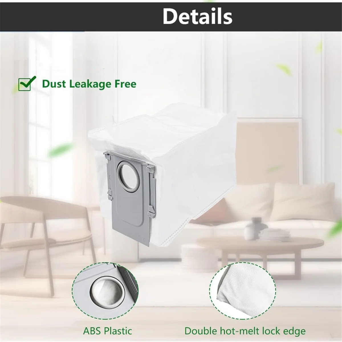 ABKR لـ Roborock Qrevo MaxV، Qrevo S، Qrevo Pro روبوت فراغ فرشاة جانبية رئيسية فلتر Hepa ممسحة وسادة كيس الغبار مجموعة ملحقات