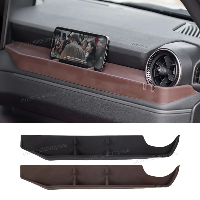 

For Toyota Land Cruiser Prado 250 J250 LC250 2024+ co-driver silicone storage box with mobile phone holder with hook storage box
