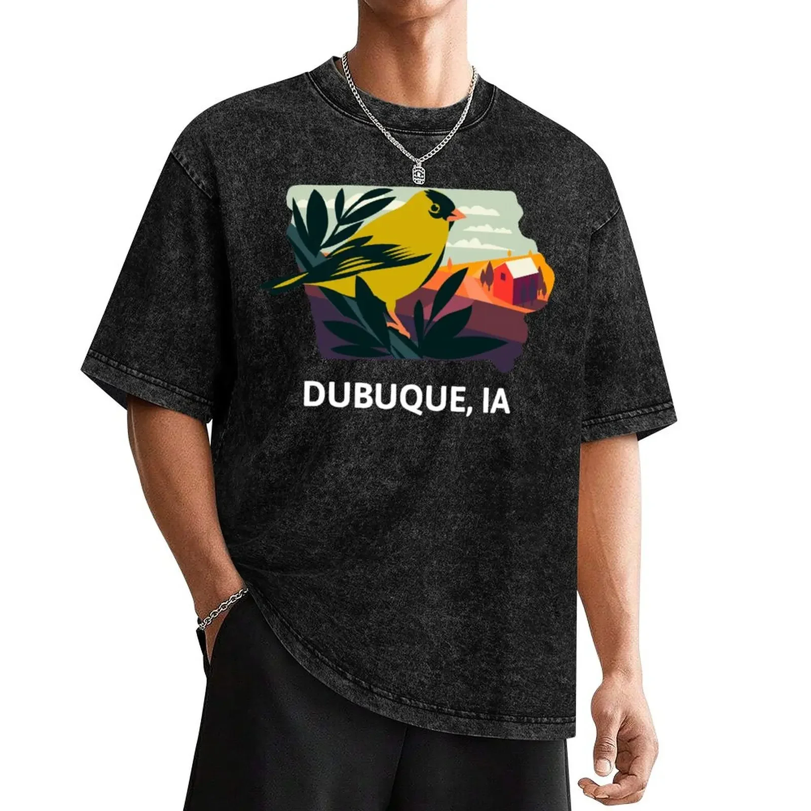 Dubuque, IA T-Shirt vintage graphic tee for a boy baggy shirts sweat t shirts for men graphic