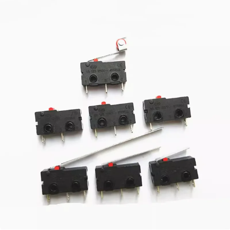 5PCS 100% New KW11 Micro Roller Lever Arm Normally Open Close Limit Switch 2Pin 3Pin 5A 125V 250V KW11-3Z KW11 3Z-A B C D E F H