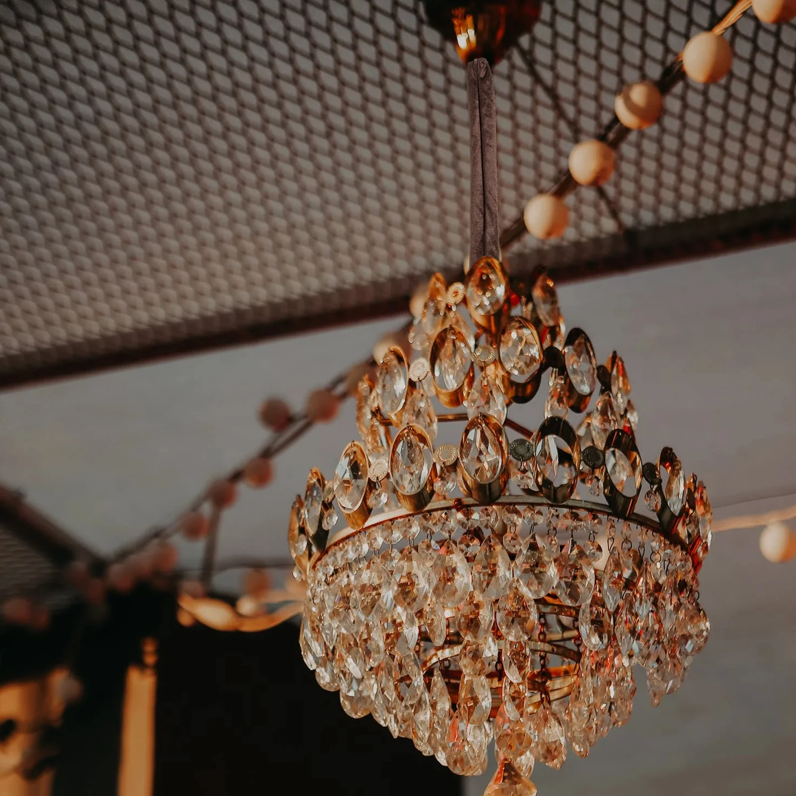 

Zipper Cloth Chain for Chandelier Lamp Sleeve Rust Proof Moisture Resistant Durable Washable Ceiling Chains Cord for Lamp