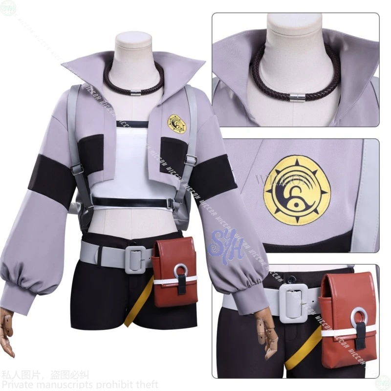 

New Anime GACHIAKUTA Cosplay Riyo disfraz Fashion Hot Girls Punk Jirai Kei Styles Coat Shorts Wigs Set Halloween Christmas Cos