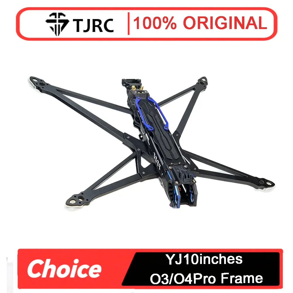 

TJRC YJ 10" Carbon Fiber FPV Frame Kit - For Long-Range/Racing/Freestyle Drone, Compatible with O3/O4 Air Unit
