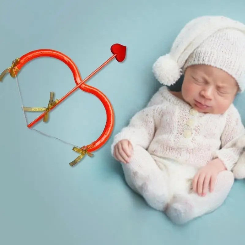 مجموعة قوس وسهام على شكل قلب من CORB دعائم للتصوير الفوتوغرافي للأطفال والكبار هدية مبتكرة لعيد الحب والحفلات