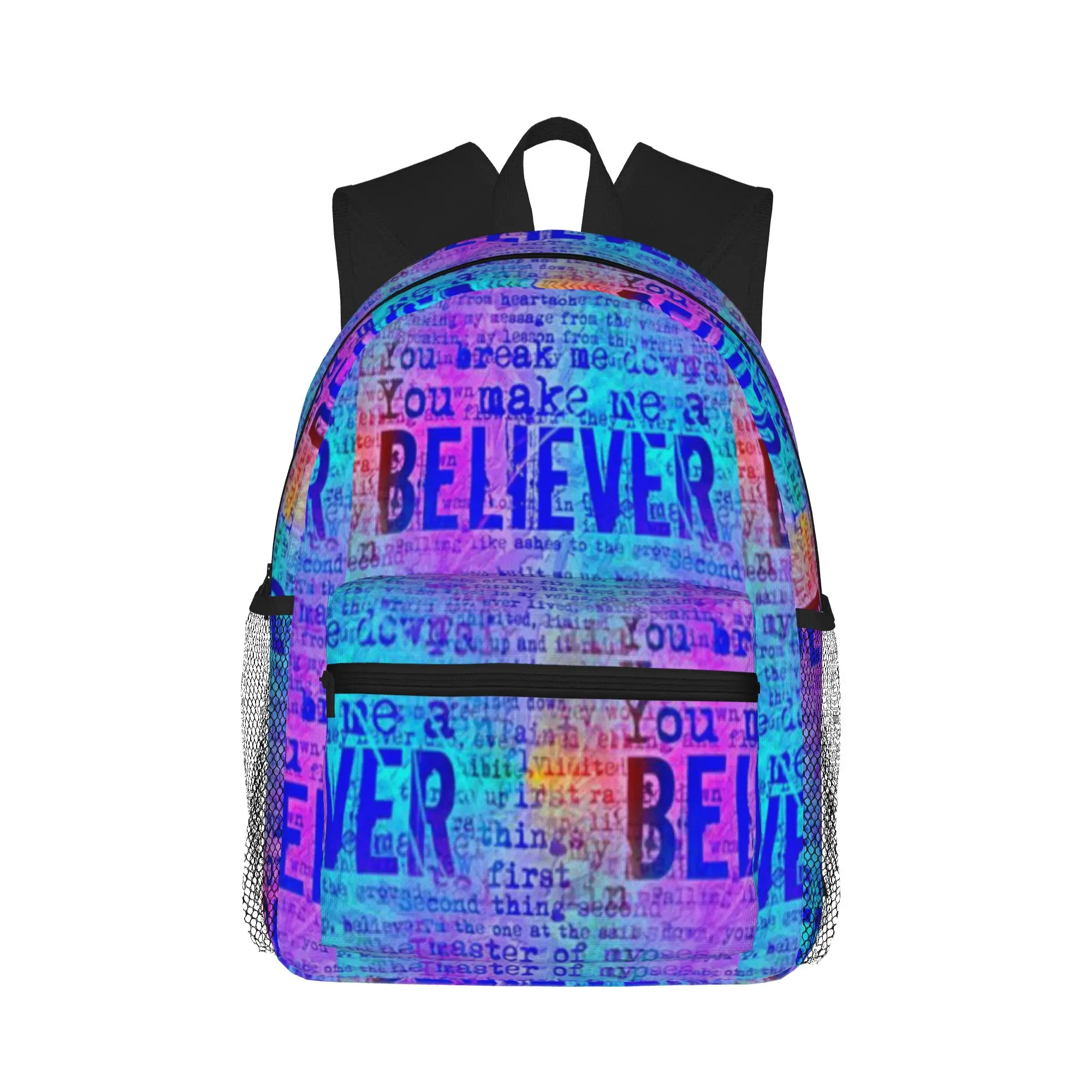 

Believer - Neon Rainbow Casual Backpack for Students and Adults Backpack women