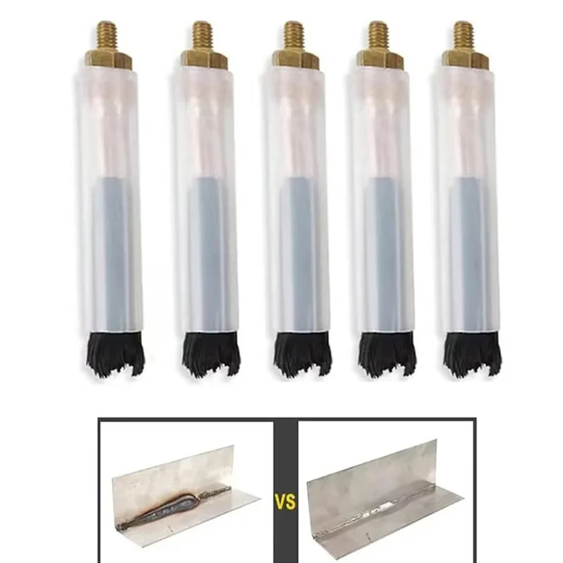 용접 심 비드 조인트 청소 연마 기계 클리너 용 10Pcs M6 용접 브러쉬 강철 용접 용 연마 브러시 헤드