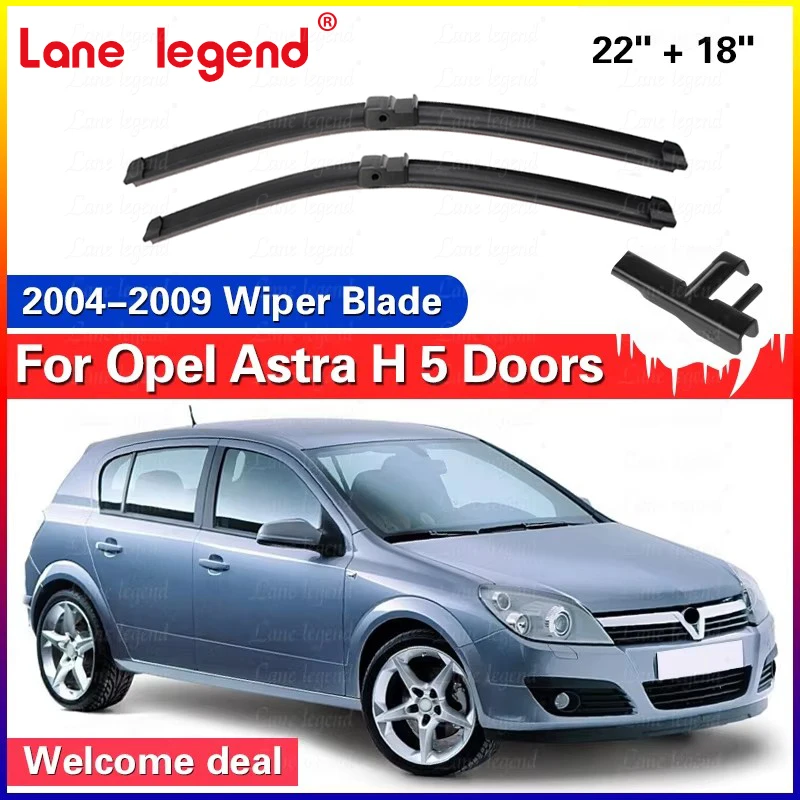 Auto Front Wischer Klingen Für Opel Astra H 5 Türen 2004 - 2009 Windschutzscheibe Windschutz Fenster Regen Pinsel 2005 2006 2007 2008 22 "+ 18"