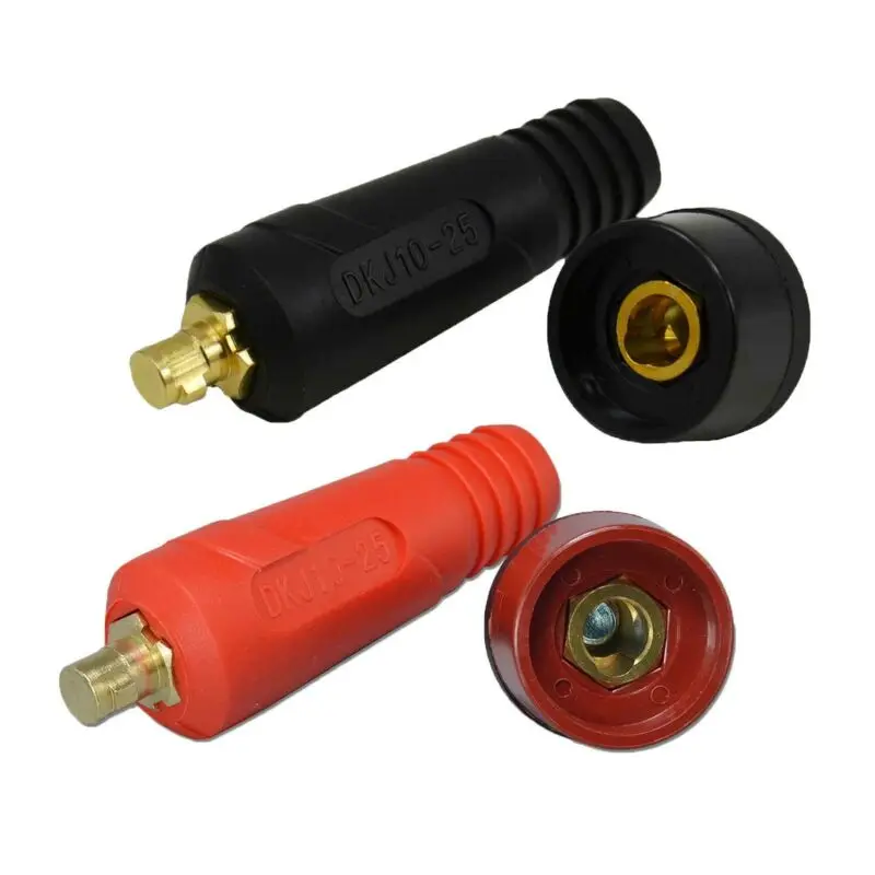 Accesorios de soldadura TIG, Conector de Panel de Cable, y DKZ10-25 DKJ10-25, reemplazos prácticos, 4 unids/set