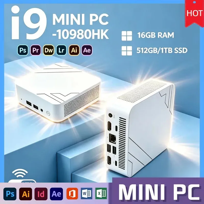 Mini Laptop Core I9 10980HK Slim Mini Laptop 32GB RAM 1TB/2TB SSD 4K HD WiFi6 BT5.2 Multiscene Daily Use Notebook