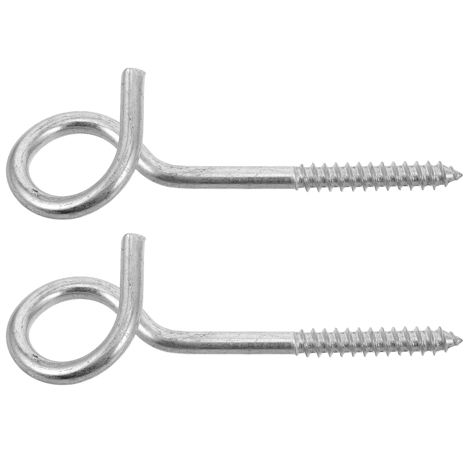 

2pcs Swing Chair Hooks Heavy Duty Eye Bolts for Hanging Indoors Outdoors Steel Long Hooks Ceiling Wood Beam Installation