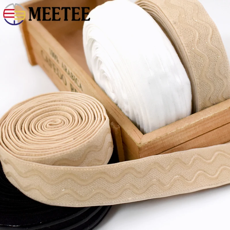 25/30mm Silicone Elastic Band for Bra Strap Non-slip Underware Rubber Bands Stretch Webbing Ribbon Tape DIY Sewing Accessories