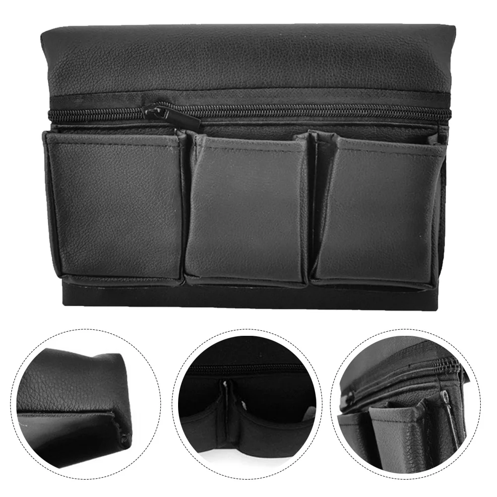 

2Pcs Car Window Armrest Storage Box PU Organizer Multi-Functional Car Door Side Storage Pocket Auto Door Elbow Rest Black