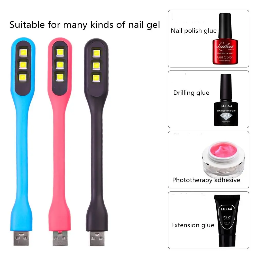 Art Tools Flashlight Polish Tools LED Nail Lamp Nail Drying Lamp UV Light Gel Nails Mini Portable Lamp For Nails Nail Dryer