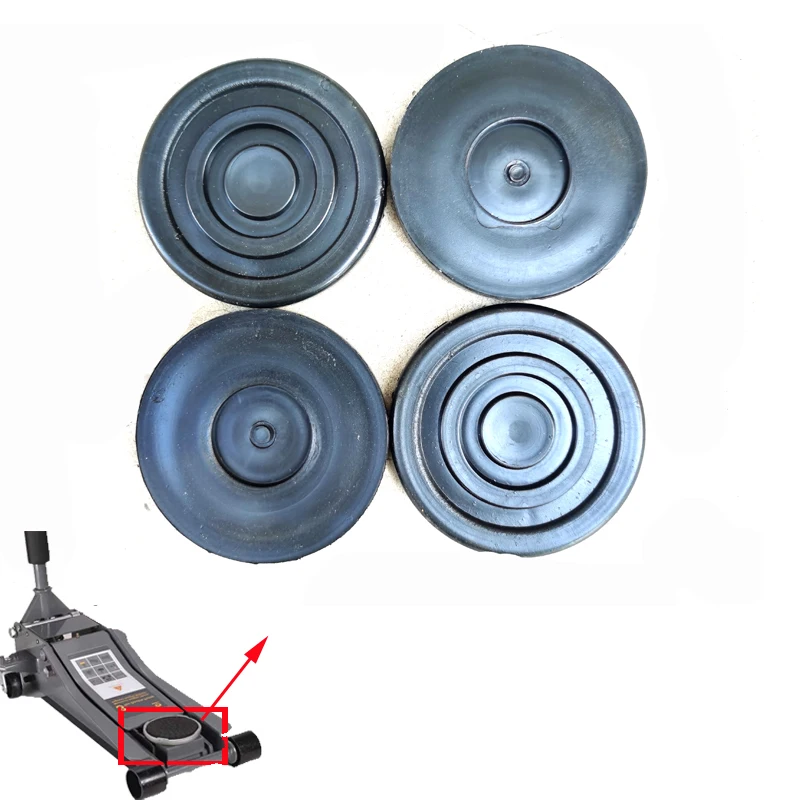 Universal Car Lift Jack Stand Rubber Pads Floor Slotted Car Jack Rubber Pad Frame Protector Adapter Jacking Tool