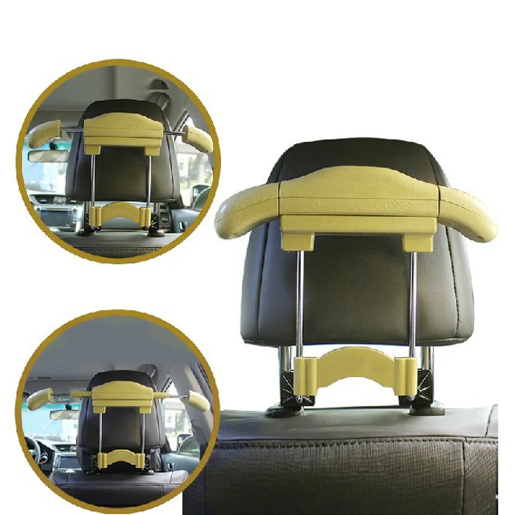 

Car Seat Headrest Hanger For Clothes Coat Suit Storage Rack Keeps Garments Wrinkle-Free Travel Organizer Accessory For Cars