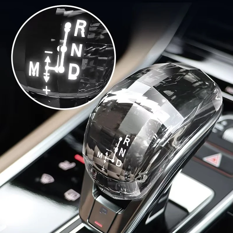 For Porsche Panamera 2017-2023 Real Crystal Gear Shift Head Decoration Cover Car Interior Shift Lever Modification Accessories
