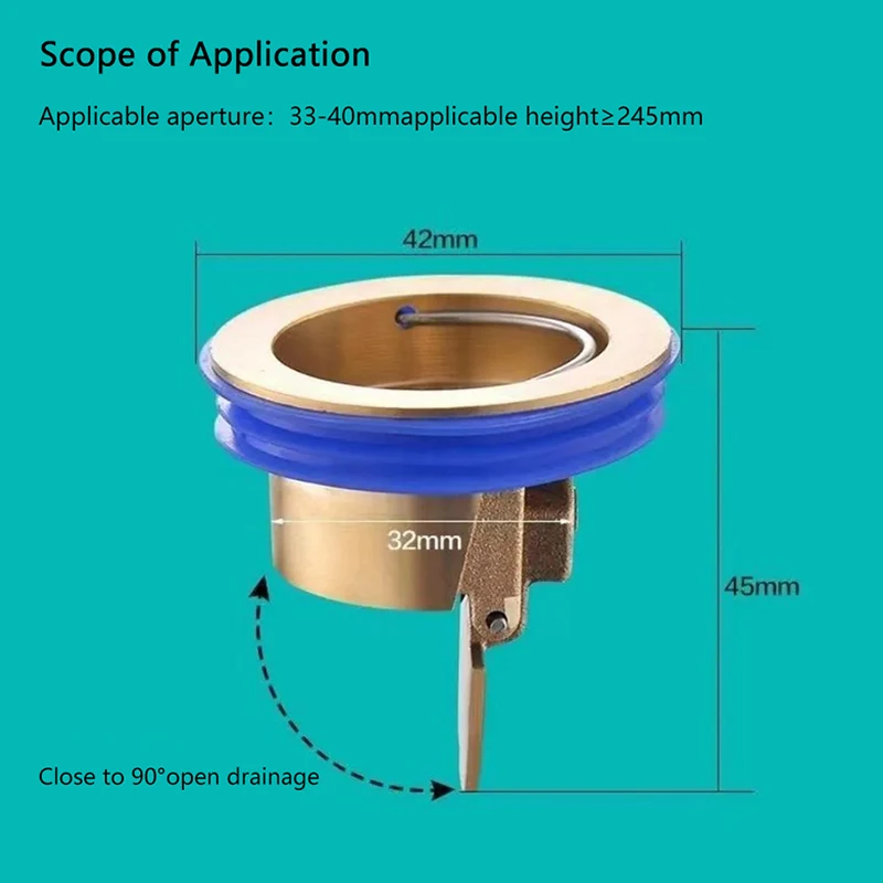 1 buah Filter saluran air saringan lantai Plug perangkap Siphon wastafel Anti bau hama pencegahan deodoran untuk Aksesori dapur kamar mandi