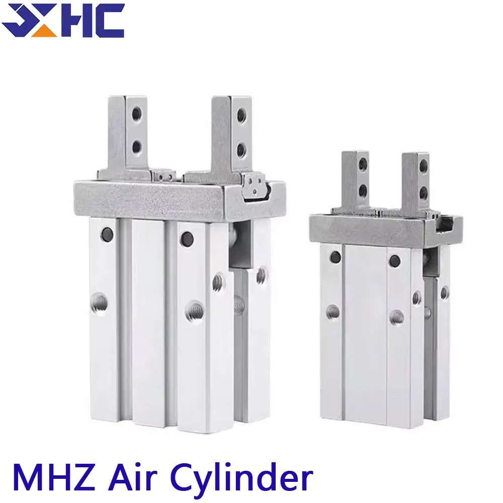 MHZ2 6D 10D 16D 20D 25D 32D 40D Double Parallel Style Pneumatic Air Gripper Cylinder Aluminium Clamps Bore 10-40mm Grab